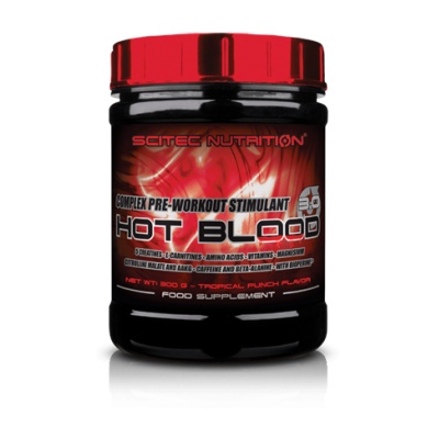 Предтренировочный комплекс Scitec Nutrition Hot Blood 3.0 300 гр