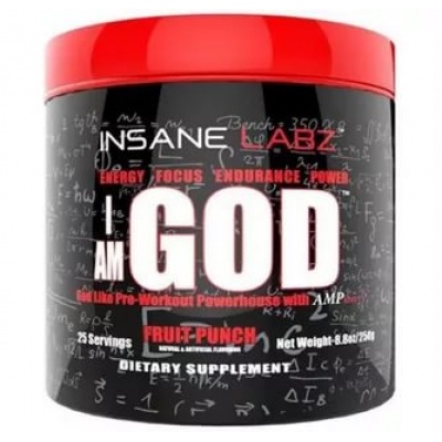 Предтренировочный комплекс Insane Labz I Am God 25 порций