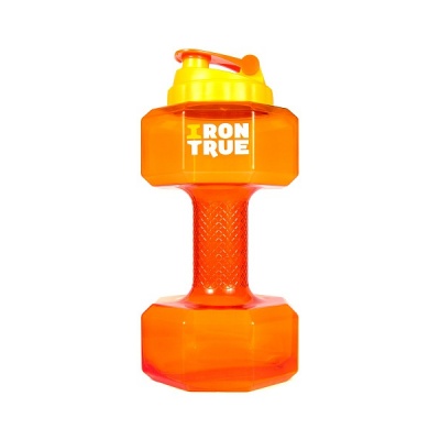 Бутылка-гантеля IRONTRUE  2,2 л (ITВ951)  Оранжевый