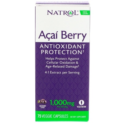 Антиоксидант Natrol AcaiBerry  1000 мг 75 капсул