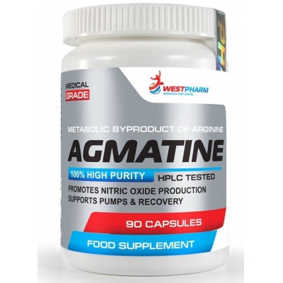Аминокислота WestPharm Agmatine 500 мг 90 капсул