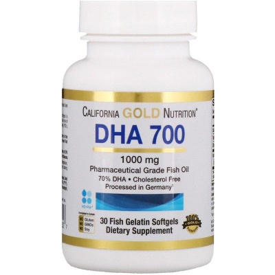 Антиоксидант California Gold Nutrition DHA 700 30 капсул