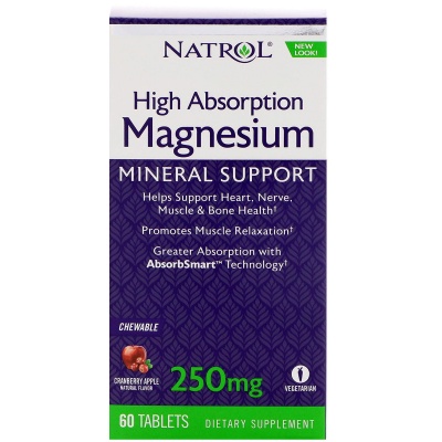 Витамин NATROL Magnesium High Absorption 60 таблеток
