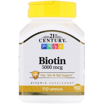 Витамины 21st Century Biotin 5000 мг 110 таблеток