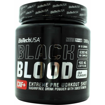 Предтренировочный комплекс BioTech USA Black Blood CAF + 300 гр
