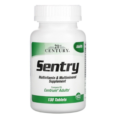Витамины 21st Century Sentry Multivitamin + Multimineral  130 таблеток