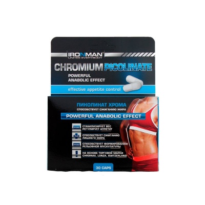 Витамины IRONMAN Picolinate chromium 30 капсул