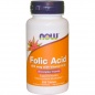 Витамины NOW Folic Acid + B12 800 мг 250 таблеток