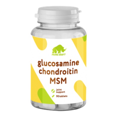 Хондропротектор Prime Kraft Glucosamine Chondroitin MSM 90 таблеток