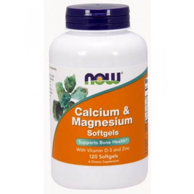 Витамины NOW Calcium Magnesium + D3 + Zinc 120 капсул