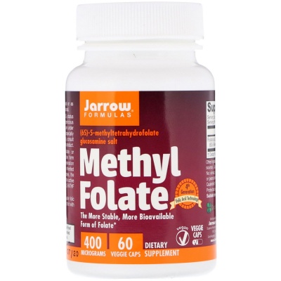 Витамины Jarrow Formulas Methyl Folate Фолиевая кислота 400мкг 60 капсул