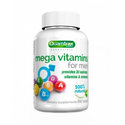 Витамины Quamtrax Nutrition Mega Vitamins for Men 60 таблеток