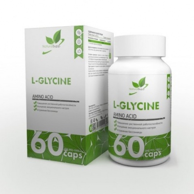 Аминокислота NaturalSupp  L-Glycine 60 капсул