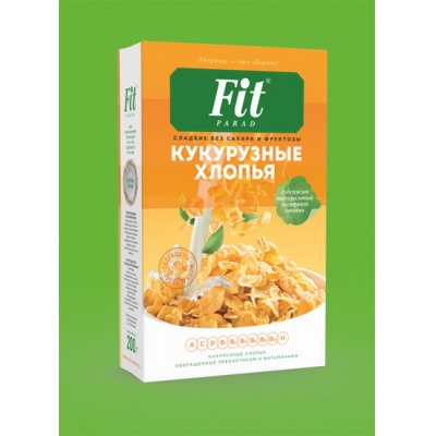 Хлопья кукурузные Fit Parad  200 гр
