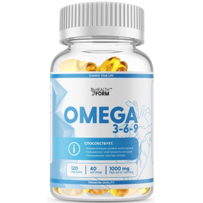 Антиоксидант Health Form Omega 3-6-9 120 капсул