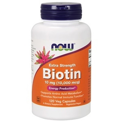Витамины NOW Biotin 10 000 мкг 120 капсул