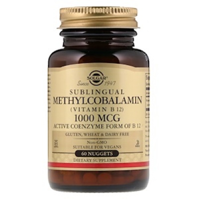 Витамины Solgar Methylcobalamin B12 1000 мкг 60 капсул