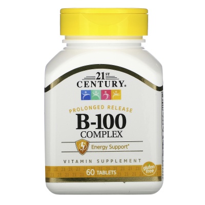 Витамины 21st Century B-100 complex 60 таблеток