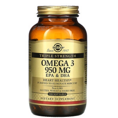Антиоксидант Solgar Omega-3 950 mg 100 капсул