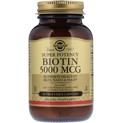 Витамины Solgar Biotin 5000 мг 50 капсул