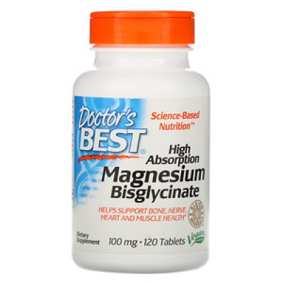 Витамины Doctor’s Best Magnesium Bisglycinate 120 таблеток