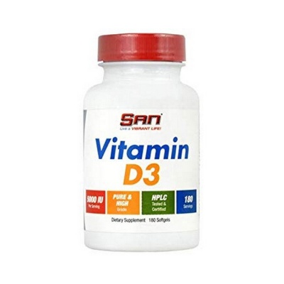 Витамины SAN Vitamin D3 5000 ME 180 капсул