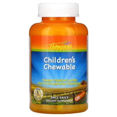 Витамины Thompson Children`s Chewable 120 жевательных таблеток