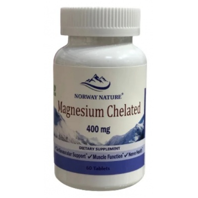 Витамины Norway Nature Magnesium+Chelated 400 мг 60 капсул