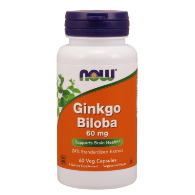 Антиоксидант NOW Ginkgo Biloba 60 мг 60 капсул