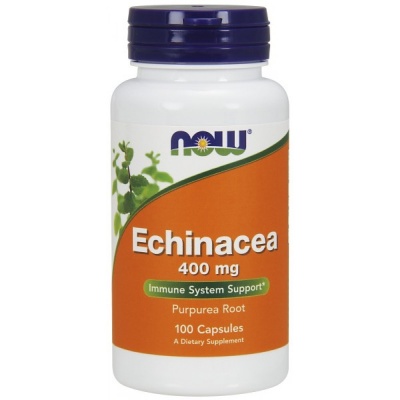 Антиоксидант NOW Echinacea Root 400 мг 100 капсул