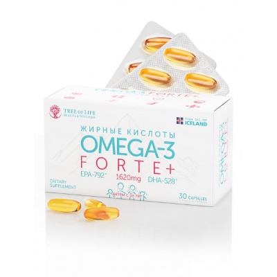 Антиоксидант Tree of life LIFE Omega 3 Forte 30 капсул