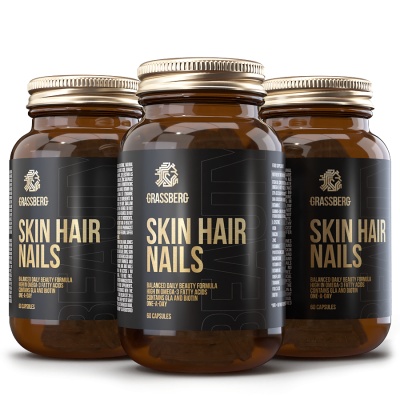 Витамины Grassberg Skin Hair Nails 60 капсул