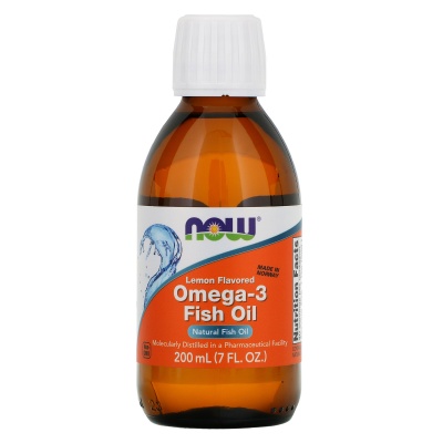 Антиоксидант NOW Omega-3 Fish Oil Lemon 200 мл