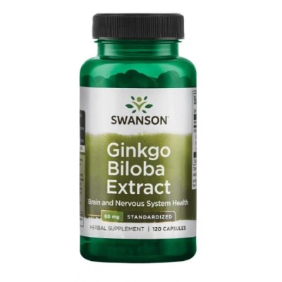 Антиоксидант Swanson Ginkgo Biloba Extract STD 60 мг 120 капсул