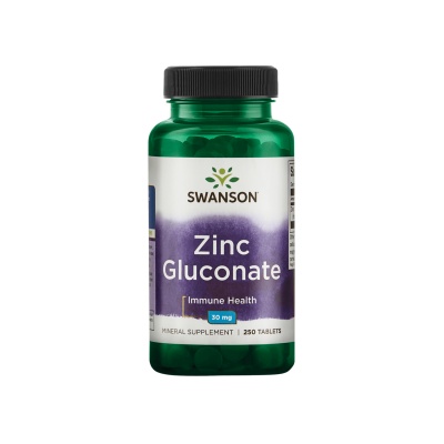 Витамины Swanson Zinc Gluconate 30 мг 250 таблеток