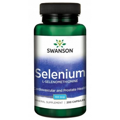 Витамины Swanson Selenium 100 мг 200 капсул