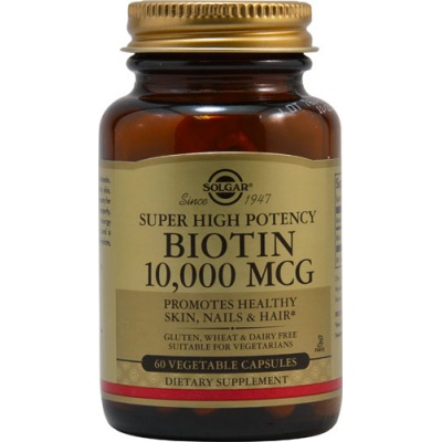 Витамины Solgar Biotin 10000 мкг 60 капсул