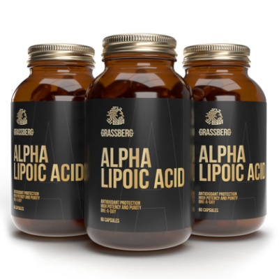 Антиоксидант Grassberg Alpha Lipoic Acid 60 mg 60 капсул