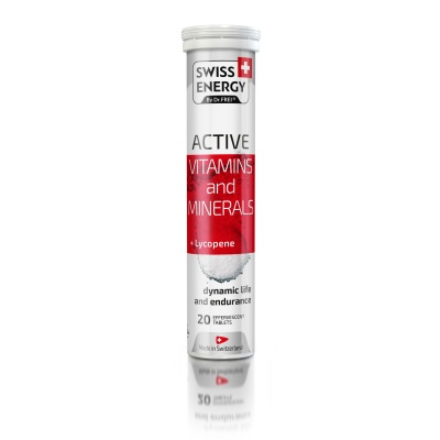 Витамины Swiss Energy Active Vitamins and Minerals  20 таблеток
