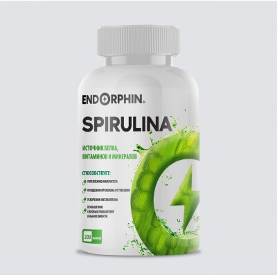 Антиоксидант ENDORPHIN Spirulina 200 таблеток