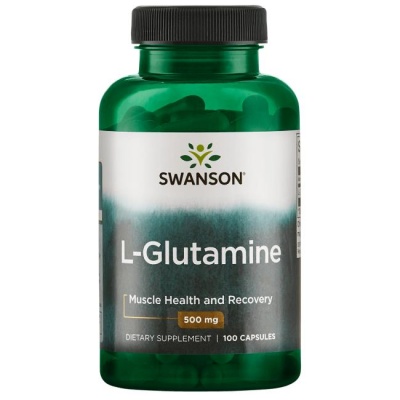 Глютамин Swanson L-Glutamine  500 мг 100 капсул