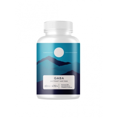 Аминокислота ELEMENTICA GABA 350мг 60 капсул