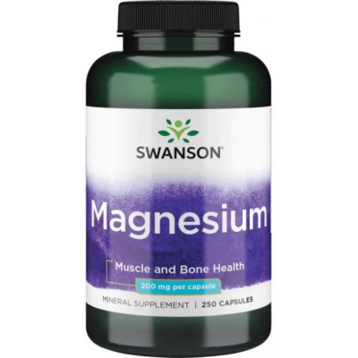 Витамины Swanson Magnesium 200 мг 250 капсул