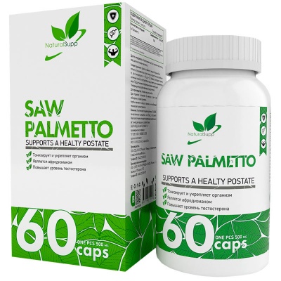 Специальный препарат NaturalSupp Saw Palmetto 500 мг 60 капсул