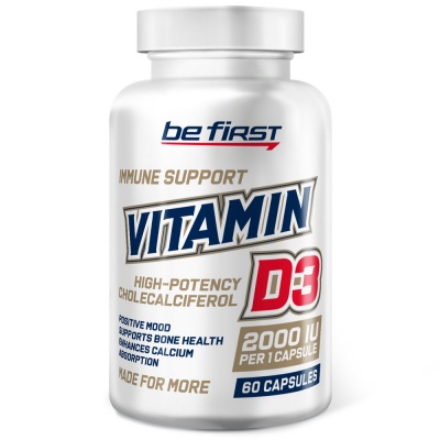 Витамины Be First  Vitamin D3  2000 ME 60 капсул