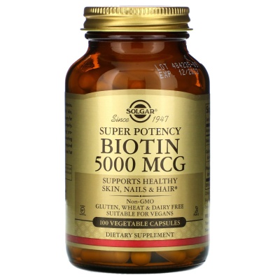 Витамины Solgar Biotin 5000 мкг 100 капсул