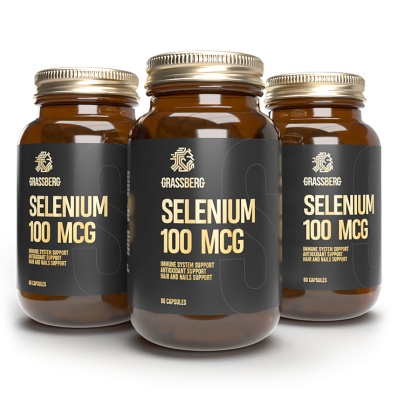 Витамины Grassberg Selenium 100 мкг 60 капсул
