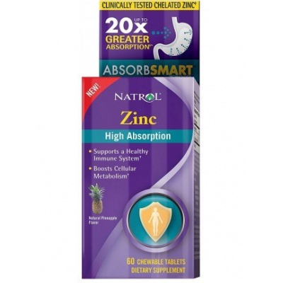 Витамины NATROL Zinc Chew V2 60 таблеток