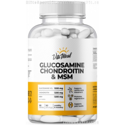 Хондропротектор VitaMeal Glucosamine Chondroitin + MSM 90 таблеток