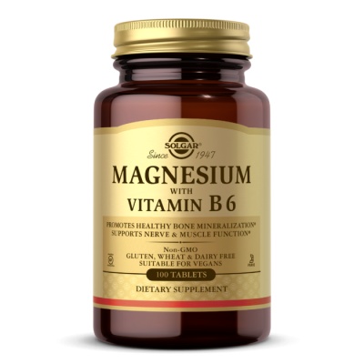 Витамины Solgar Magnesium Vitamin B6 100 таблеток